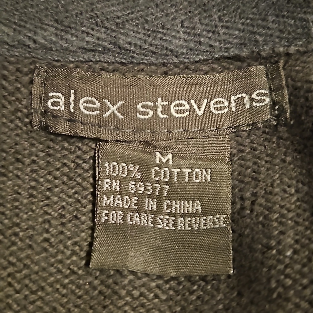 Alex Stevens Gray Cargo Zip Up Sweater with Pockets, M - Picture 4 of 5
